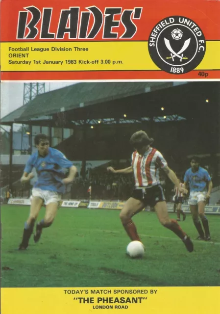 Sheffield United v Leyton Orient - Div 3 - 1/1/1983 - Football Programme