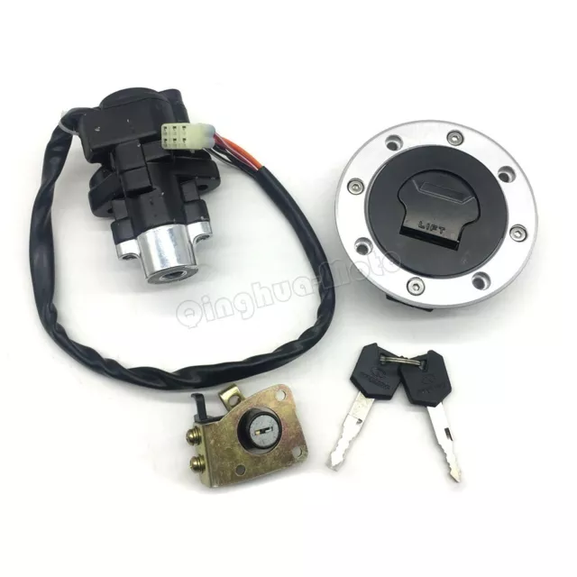 Ignition Switch Fuel Gas Cap Seat Lock Kit Fit Suzuki TL1000R TL1000S 1997-2003