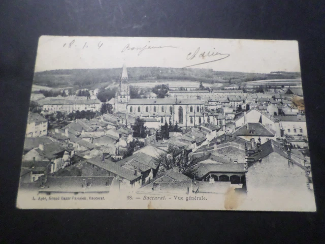 CPA Postcard 54 Baccarat, Church View General, French Version PC