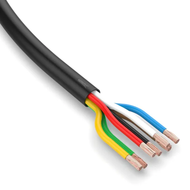 Câble Rond 7x1,0 MM² par Mètre 7 Conducteurs Câble Remorque Câble Électrique