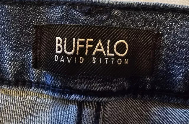 Buffalo Women's Size 31 Jeans Faith Mid-Rise Straight-Leg David Bitton Blue 2
