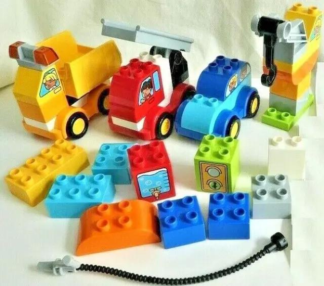 LEGO DUPLO 10816 My First Cars Trucks Complete Set with 3 Tatty