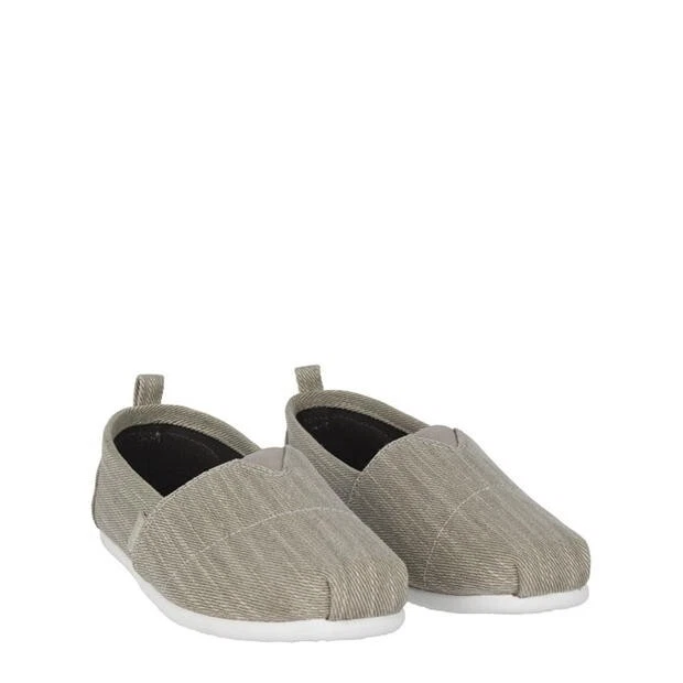 Mocassins SoulCal Long Beach En Toile Grise - Taille 41,5 - Homme