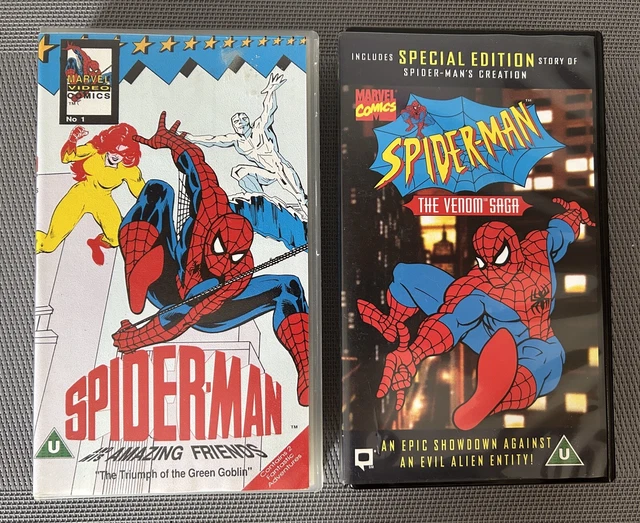 X2 Spider Man Vhs Tapes Amazing Friends The Venom Saga 13 99