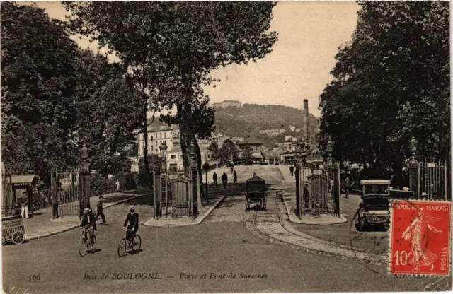 CPA AK PARIS 16th BOULOGNE WOOD. SURESNES ND Phot Door and Bridge (573734)