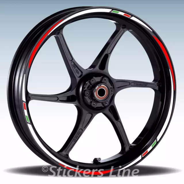 Adesivi ruote moto strisce cerchi BENELLI BN251 BN 251 wheels stickers racing 3