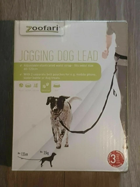 ZOOFARI DOG LEAD Waist Belt Adjustable Hands Free For Jogging