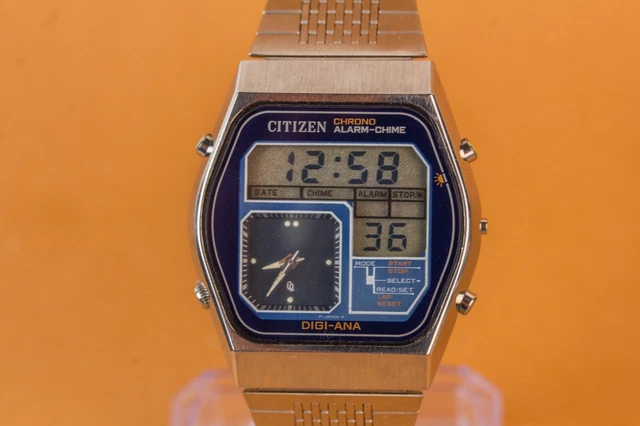 Citizen - Crystron 41-9559 Chronograph Dual Time Ana Digi Blue Dial Mens Watch Citizen - Crystron 41-9559 Chronograph Dual Time Ana Digi Blue Dial Mens Watch