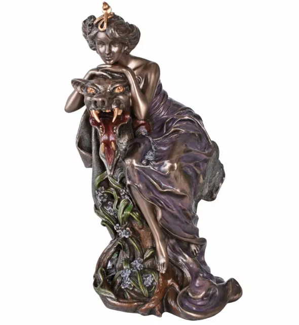 Die Schöne und das Biest Skulptur Jugendstil Mucha Veronese Figur Antik Statue