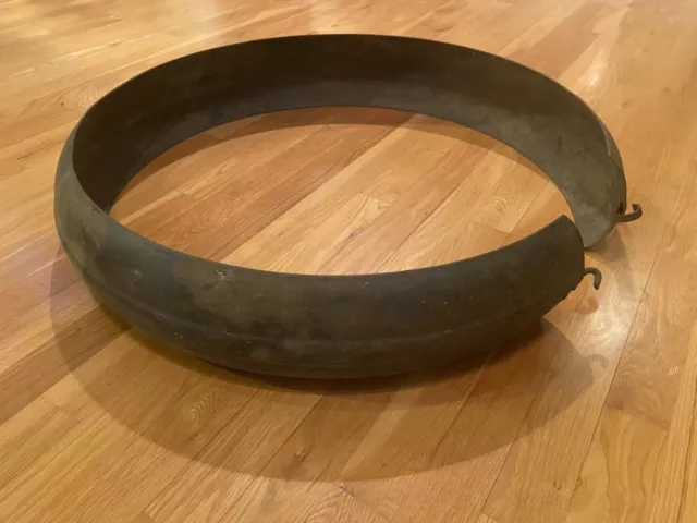 Accessory 1930s 1940s Ribbed Fender Spare Tire Cover Surround GM Accessory 1930s 1940s Ribbed Fender Spare Tire Cover Surround GM