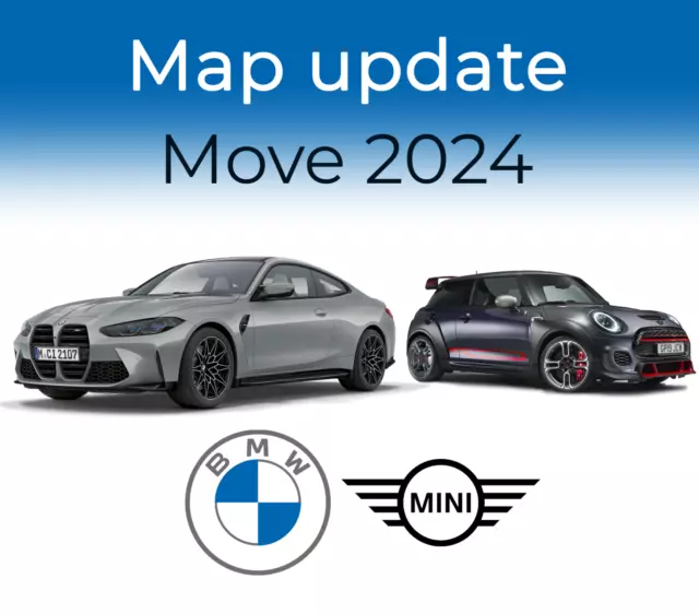 FSC ORIGINAL GPS Road Map Move 2024 BMW/Mini avec code FSC (25€ via Paypal)