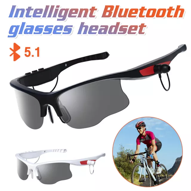 Smart Glasses Polarized Wireless Bluetooth Sunglasses Headphones Bone Conduction