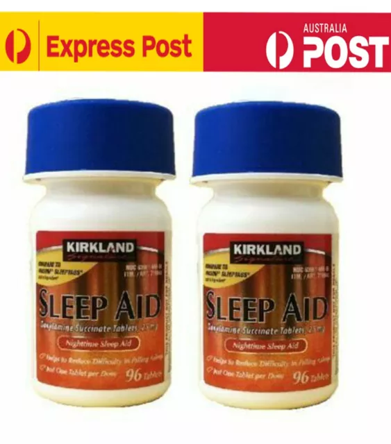 NEW Kirkland Night Aid 25mg Insomnia Sleep Supplement 96 | 192 tabs FREE POSTAGE