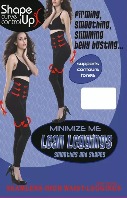 SLIMMING HIGH WAISTED Leggings Extra Firm Strong Tummy Control