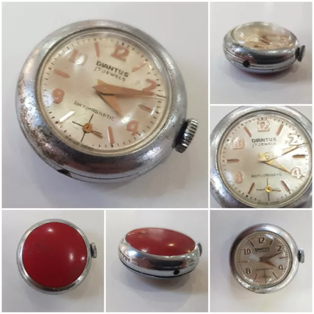 OROLOGIO ciondolo DIANTUS  PNEUMATICO tyres ruota PER RICAMBI O RESTAURO - 1960