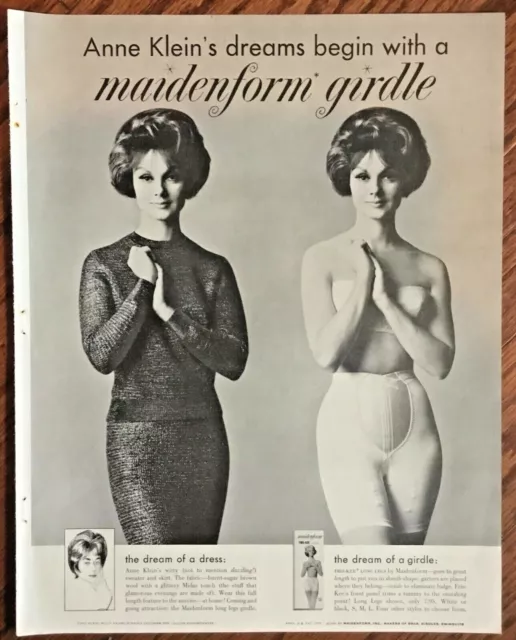 1960 vintage AD Designer Ceil Chapman's Dreams of a MAIDENFORM