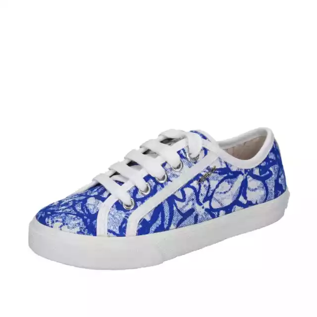 Scarpe bambino GEOX 29 EU sneakers blu tessuto bianco BE907-29