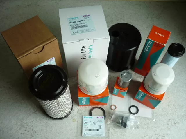 Service Kit Wartungsatz Ölfilter Kraftstofffilter Luft Kubota KX016-4 18-4 19-4