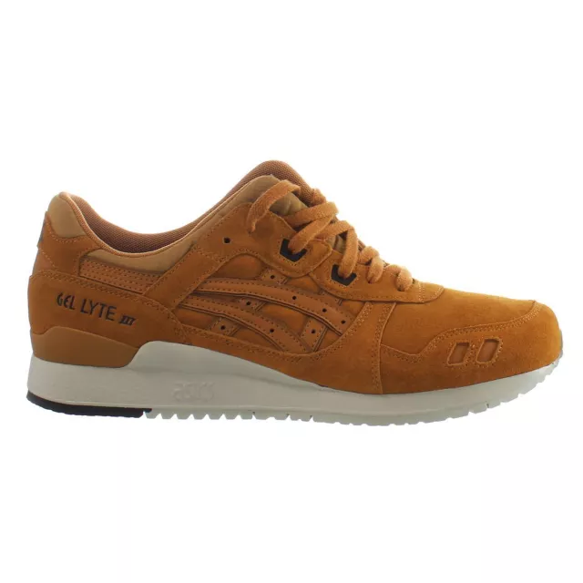 Asics Gel-Lyte III Brown Leather Mens Lace Up Trainers HL7U2 3131