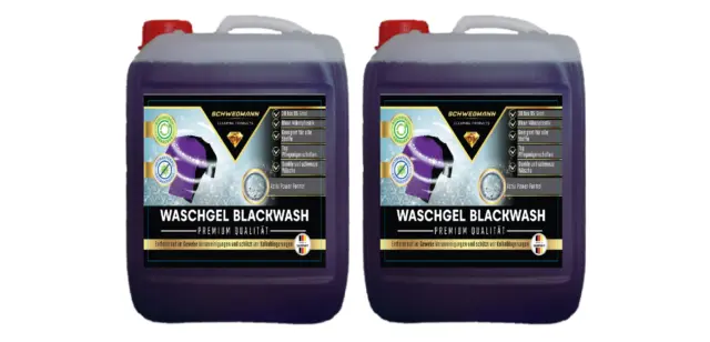 SCHWEDMANN 2x10L Blackwash Flüssigwaschmittel Konzentrat Waschmittel PREMIUM