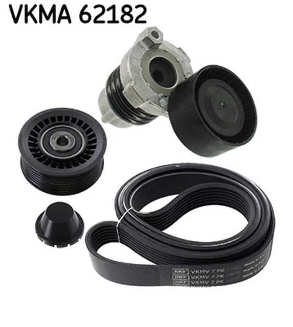 Set cinghie trapezoidali SKF VKMA 62182 per Renault Clio 4 Captur 1 Megane 3 Bz0 JZ0