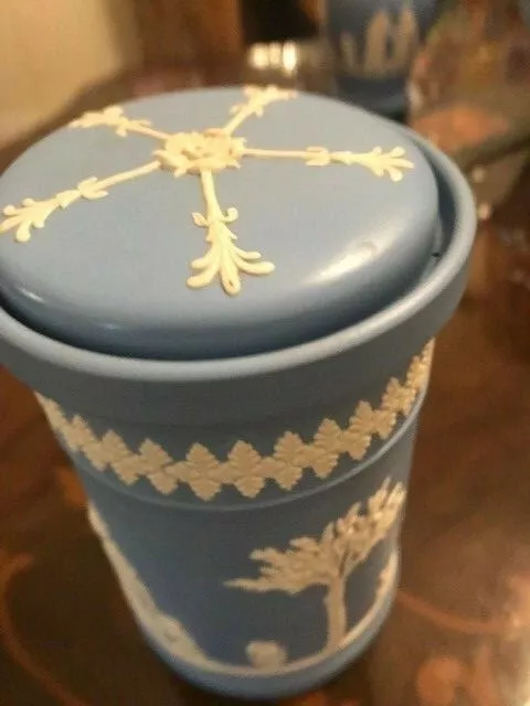 Jasper Ware Dudson Hanley Keksglas mit Deckel - griechisches Design
