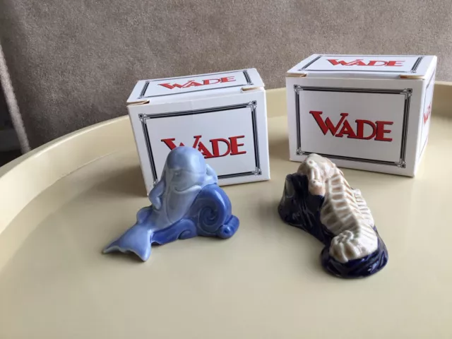 WADE 1990s SEAHORSE &WHALE- Water Life Collection 1997~ Excellent Condition.Box 2