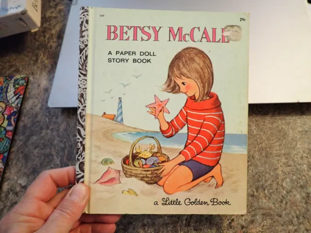 1965  Betsy McCall A Paper Doll Story Book a Little Golden Book uncut
