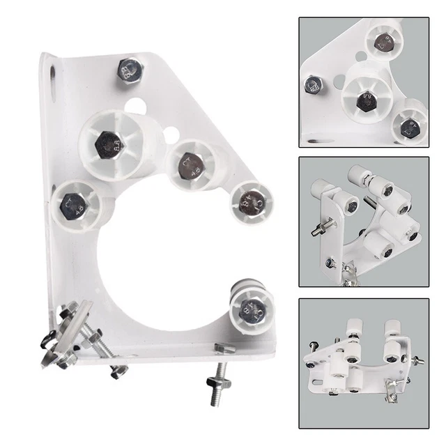 5 Supports Muraux Pour Auvent Télescopique - Alliage D'aluminium, 12,5x5x8 Cm - Pour Terrasse, Jardin, Patio