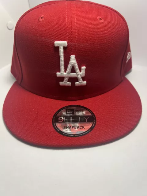 NEW ERA 9FIFTY SNAPBACK HAT MLB LOS ANGELES DODGERS. SCARLET Worn Once ...