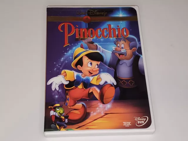 Vintage 1999 Disney Pinocchio Gold Collection Original DVD Release THX Movie