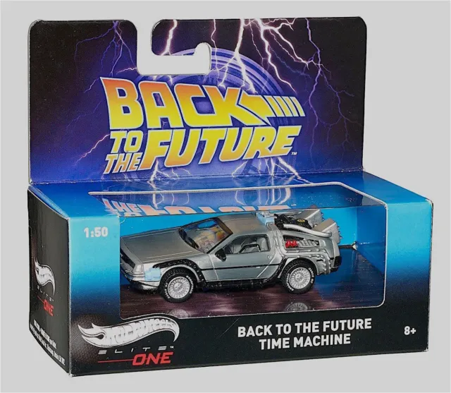 Hot Wheels Elite One  Back to the Future Time Machine DeLorean Die-Cast 1:50