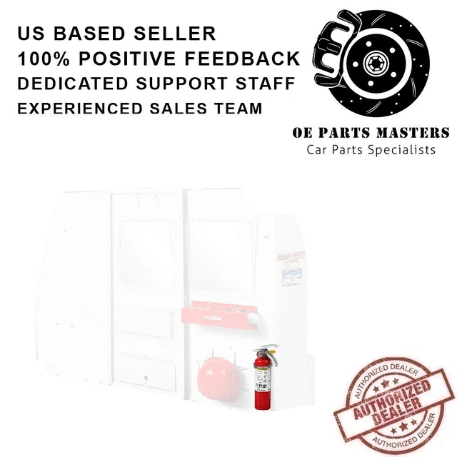 Weather Guard 8866 Universal Bulkhead Fire Extinguisher with Bracket White Steel