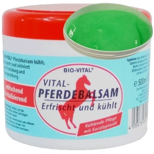 Pferdebalsam Gel Mit Eukalyptusöl – Kühlendes Pflegegel Für Pferde & Menschen, 500 Ml