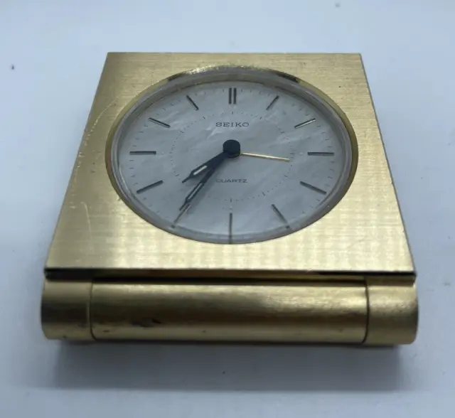 Vintage Seiko Quartz Alarm Mantel & Shelf Table Clock
