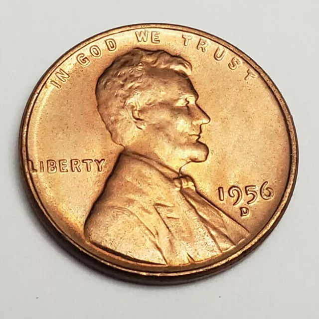 1956 D Lincoln Wheat Cent / Penny  *EXTREMELY FINE OR BETTER*  **FREE SHIPPING**