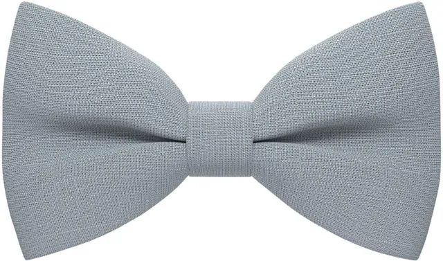 Linen Classic Pre-Tied Bow Tie Formal Solid Tuxedo, by Bow Tie House