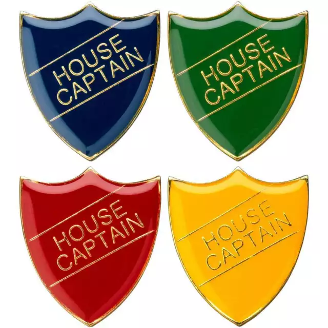House Captain School/Club Pin Fastening Enamel Badge - four colours