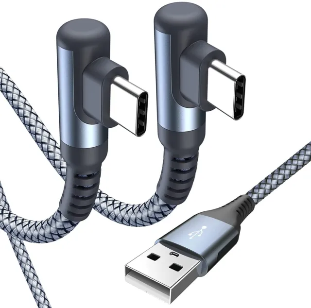 Aceyoon Cable USB C Spirale, Câble USB C Coudé 3A Charge Rapide