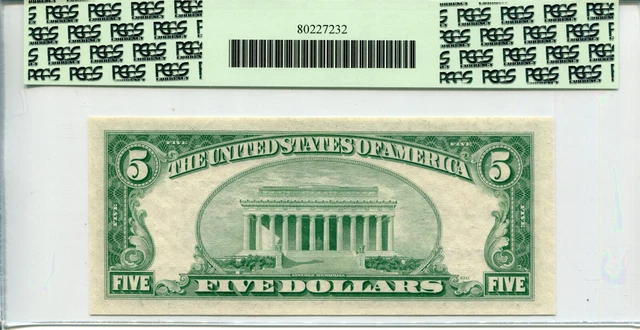 1953-B $5 Silver Certificate FA Block PCGS 65PPQ #F84725423A 2