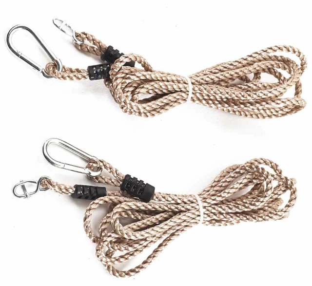 PAIR OF EXTRA Long Tree Swing Conversion Ropes To Hang Any Swing off a ...