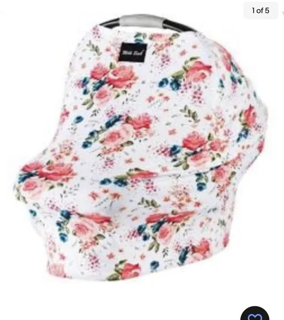 Milk Snob Car Seat Cover Nursing Breastfeeding Cover French Floral Preowned