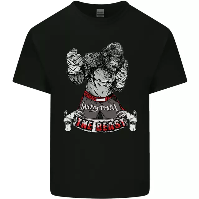 T-shirt top Muay Thai The Beast MMA arti marziali miste da uomo cotone