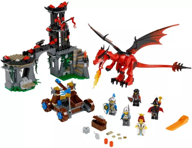 LEGO Castle (70403): Dragon Mountain - 100% Complete with ALL MINIFIGURES & Inst