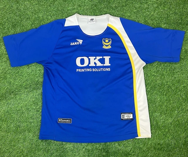 Maillot Domicile Portsmouth 2005/06 - Taille S Adulte - Marque Jako - Bleu - Manches Courtes
