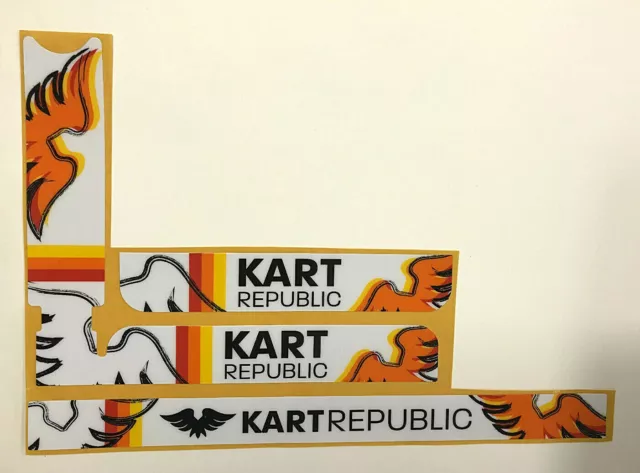 KART REPUBLIC STYLE IAME X30 RADIATOR STICKER KIT - KARTING - JakeDesigns