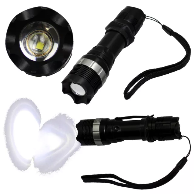 NEW 400 Lumen Waterproof Zoomable CREE LED Flashlight Torch Zoom SA-9 7W USA