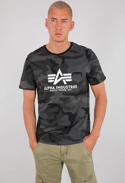 Alpha Industries T-Shirt Base T Mimetici Nero Mimetici 100501C-125