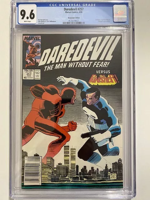 DAREDEVIL 257 CGC 9.6 NM+ Kingpin Appearance vs. PUNISHER 1988 Disney+ NEWSSTAND