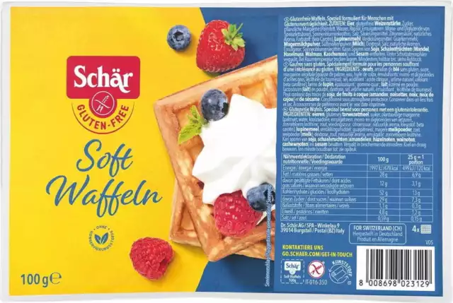 Softwaffeln glutenfreie Waffeln 100 g SCHÄR